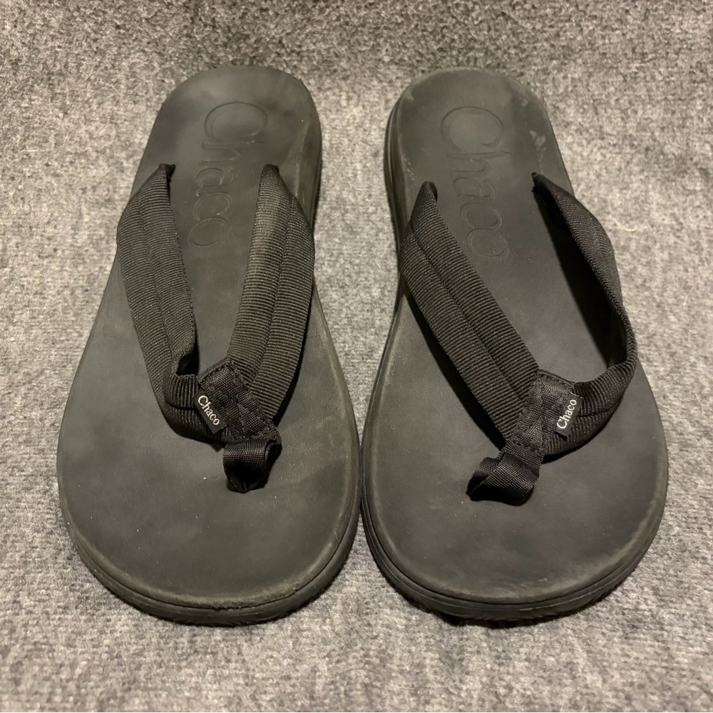 Chaco Chillos Flip Flops Black Men’s 10